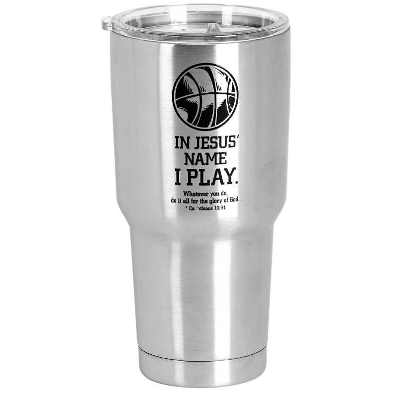 Gobelet Basketball In Jesus Nom I Play