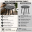 Table d'appoint de table ronde en céramique avec cadre en métal Laure-897505781