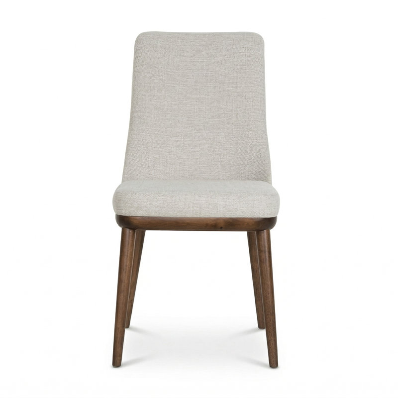 Rosner 19'' H Upholstered Parsons Chair, Cream Polyester Blend