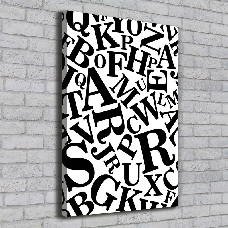 Alphabet - Wrapped Canvas Print