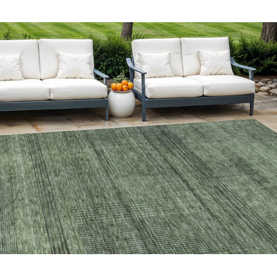 Tapis intérieur lavable rayé gris 9 pi x 12 pi