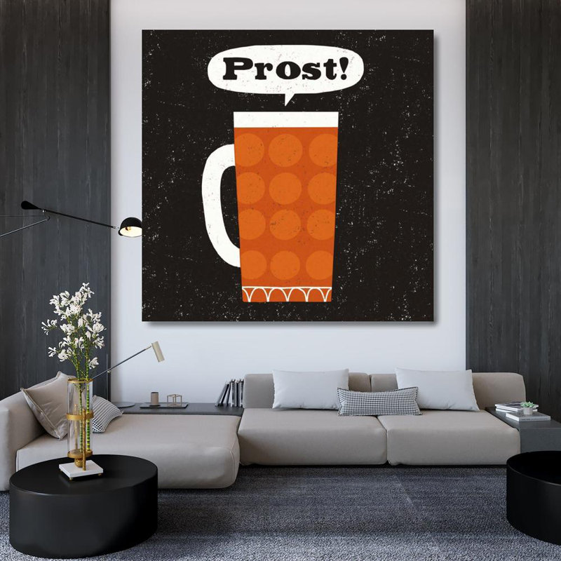 Art sur toile tendue par Trinx Mullan, Michael: Craft Beer Prost, H 36 po x l 36 po