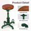 Tabouret pivotant en bois massif Jaitun-657797733