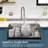 Undermount Kitchen Sink With Cutting Board Stainless Steel Kitchen Sink Workstation Single Bowl Kitchen Basin With Accessories