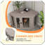 Table de bout d'angle pour chien