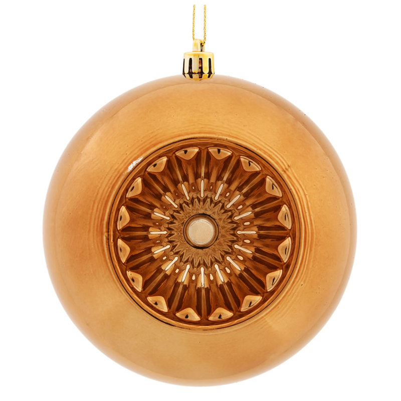 Ornement boule 4,75 "étoile brillante Brite, Moka