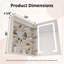 Pharmacie encastrable et encastrée en aluminium 24 po avec lumières DEL, désembueur, prises électriques, tablettes réglables, 1 porte à droite de 24 po-134384182-134384344