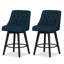 Tabouret de bar et de comptoir pivotant en bois massif Malakeh-1036082115-1036082126