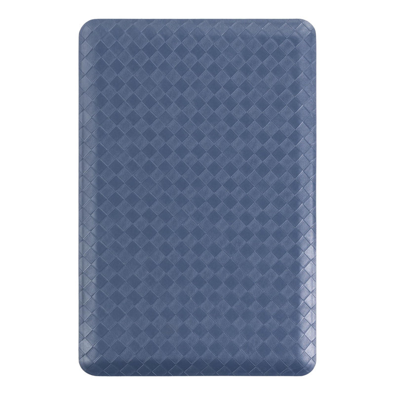 Tapis de cuisine antidérapant Bodella, Rectangle 2 pi x 3 pi, Bleu marine