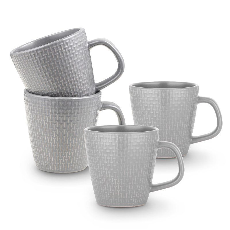 Stone Lain Abigael Mug Set Stoneware, Gray