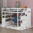 Kids Full Loft Bed with Drawers-2132386116