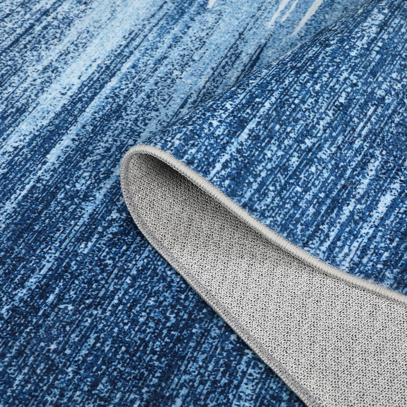 Tapis moderne lavable à la machine, Rectangle 9 pi x 12 pi