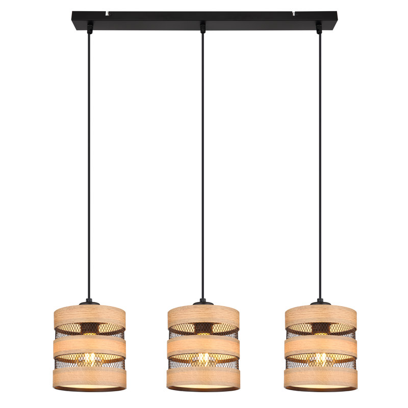 Adirah 3 - Light Matte Black Pendant