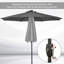 269cm Lighted Tilt Market Parasol-59257141-59257144