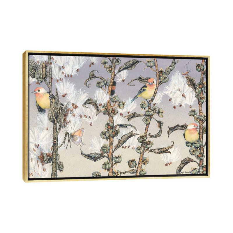 Reproduction d’art, "Aloft" par Maggie vandewalle, Toile encadrée d'or, H 26 po x l 40 po x P 1,5 po, Pas de tapis