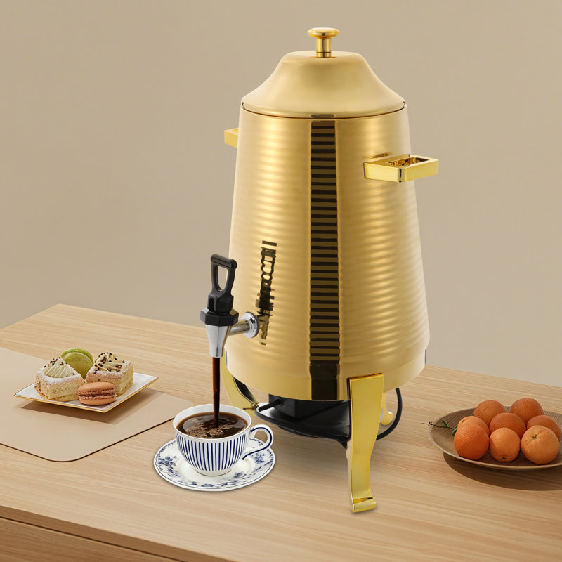 13L Stainless Steel Beverage Dispenser, Gold