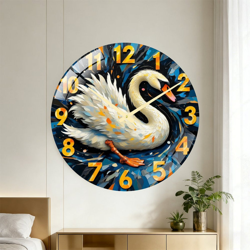 Horloge murale Swan