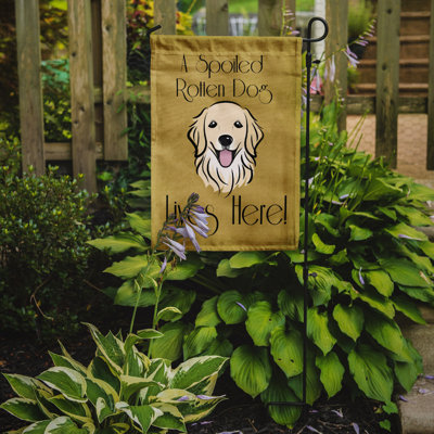 Drapeau de jardin à 2 côtés pour chien en vie