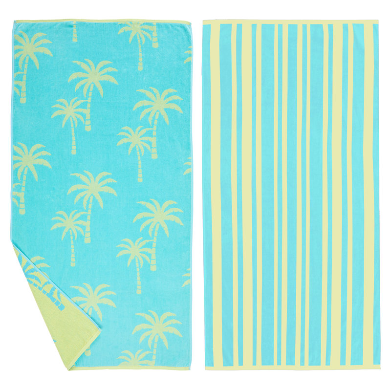 Ensemble de serviettes de plage 100% coton