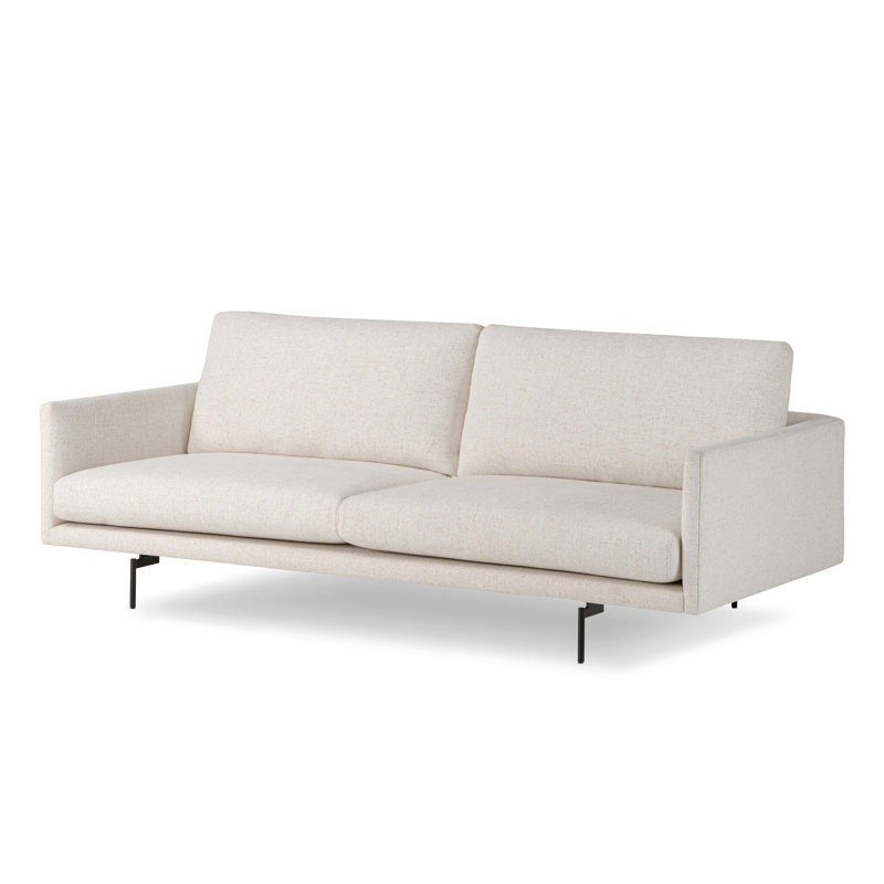 Melle Sofa-87"-Omari Natural, Omari Natural Polyester Blend