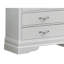 Commode verticale à 6 tiroirs avec façade texturée et poignées décoratives