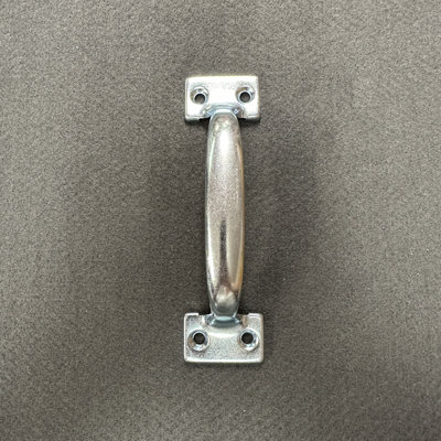 Poignée de porte 5-3 / 4 "plaquée zinc