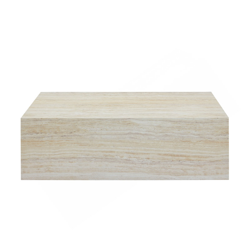 Rehaussez votre espace de vie avec cette table basse moderne en panneau de fibres à densité moyenne qui présente des motifs de texture de couleur bois clair et doux. Il est caractérisé par un design élégant. 39,3 * 23,6 * 11,8.