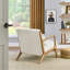 Fauteuil d'appoint de style moderne Mid-Century avec coussin lombaire amovible Eterna-607393207