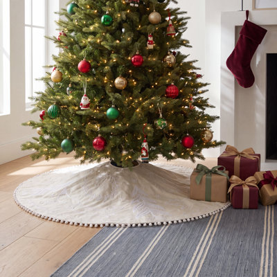 Floral Cotton Tree Skirt
