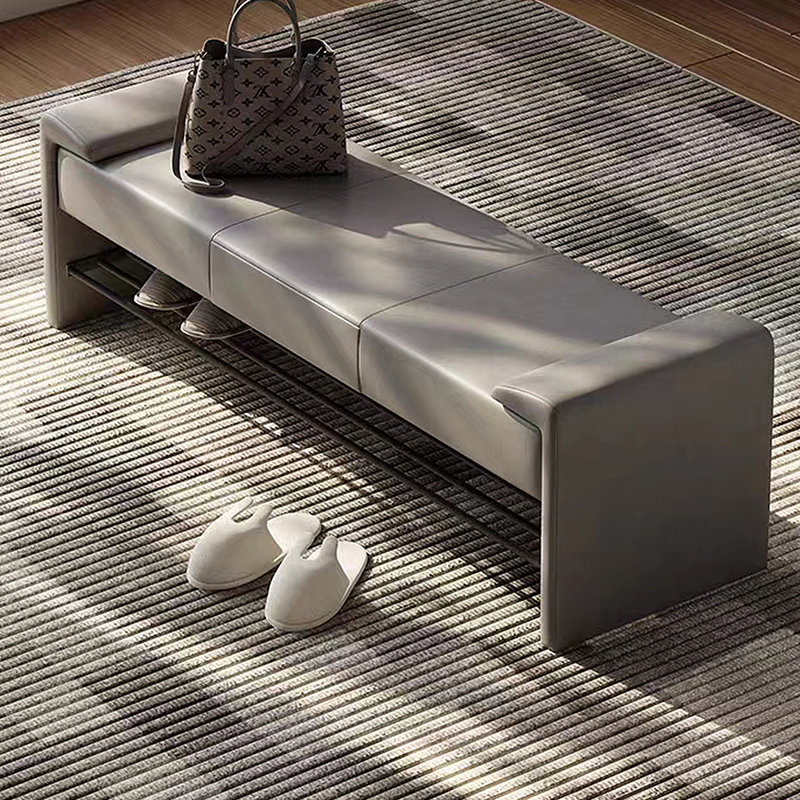 6 Pair Shoe Storage Bench, Grey