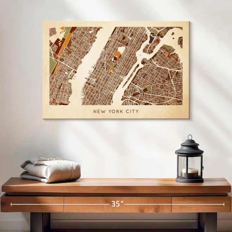 Carte Aliaz Earthy NYC, H 16 po x l 24 po