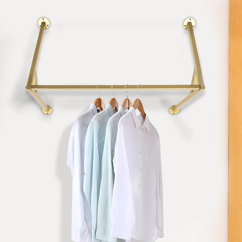 31.5'' Metal Wall Mounted Clothes Rack