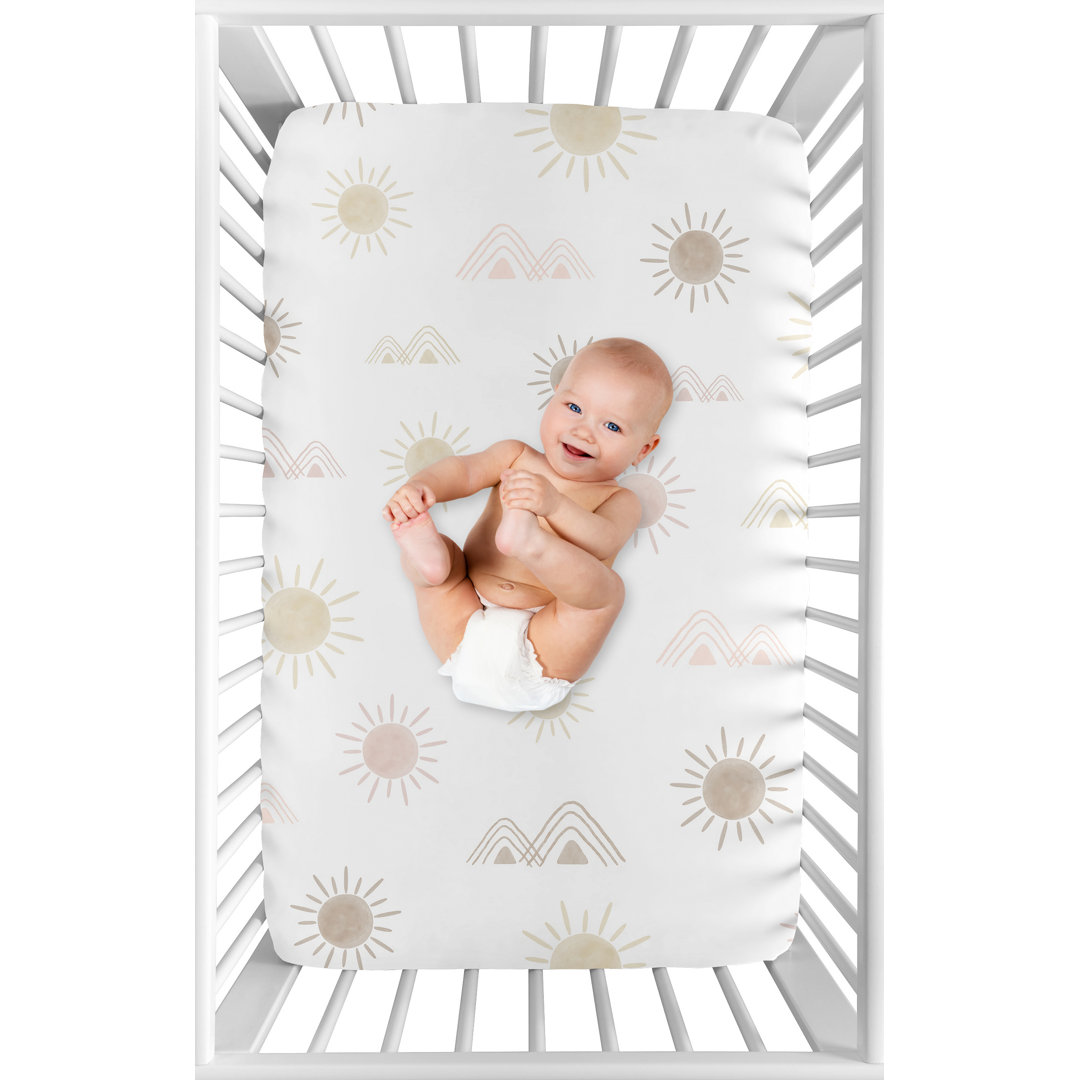 Desert Sun and Mountain Mini Fitted Crib Sheet Sweet Jojo Designs