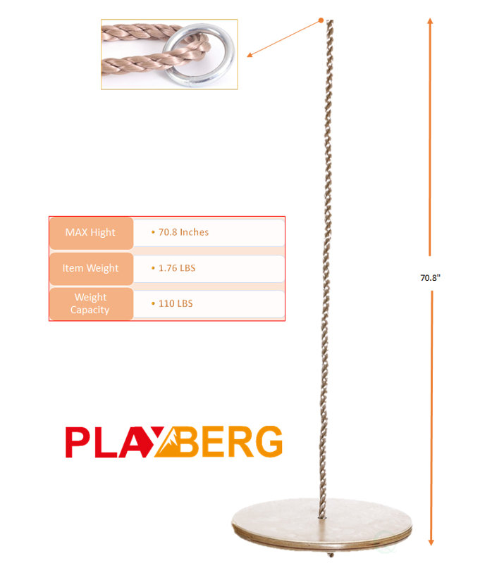 PLAYBERG Wood Disc Swing