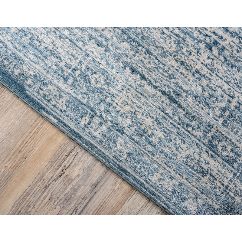 Tapis bleu Antone, Tapis de couloir 2 pi 7 po x 6 pi