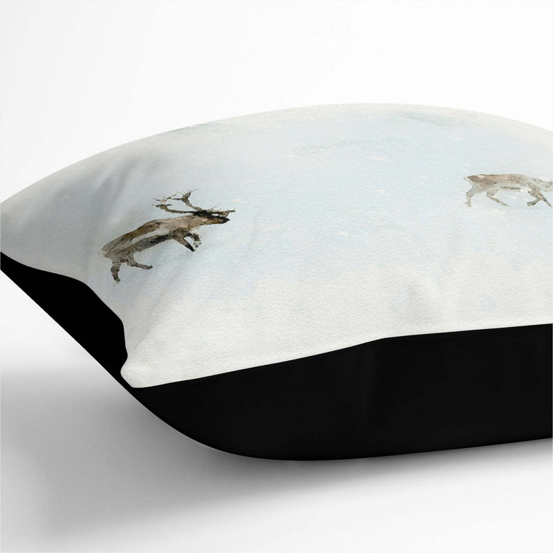 Square Cushion, Black, 40cm H x 40cm W x 15cm D
