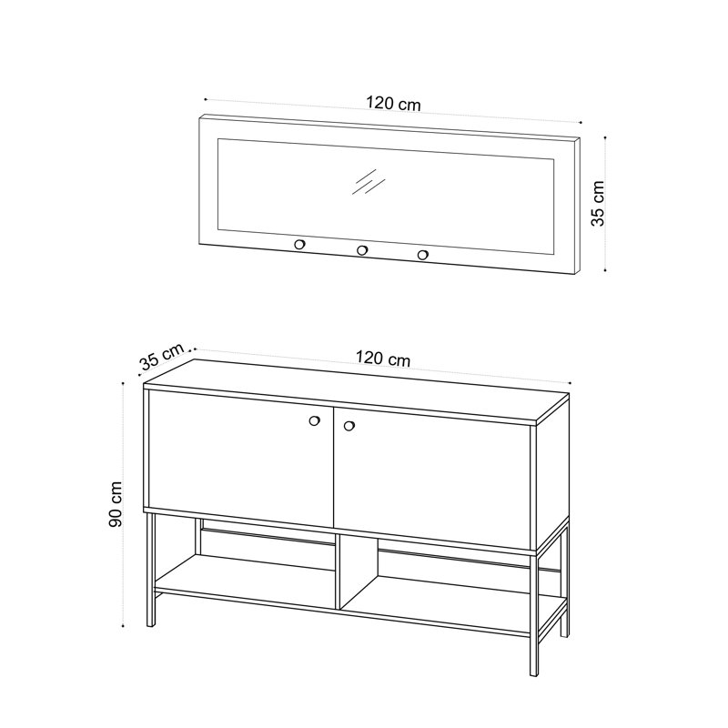Armoire de rangement pour chaussures 6 paires