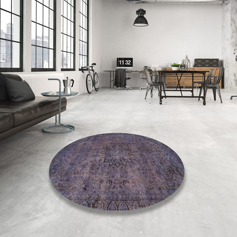 Abstract Indoor Rug, Round 7'