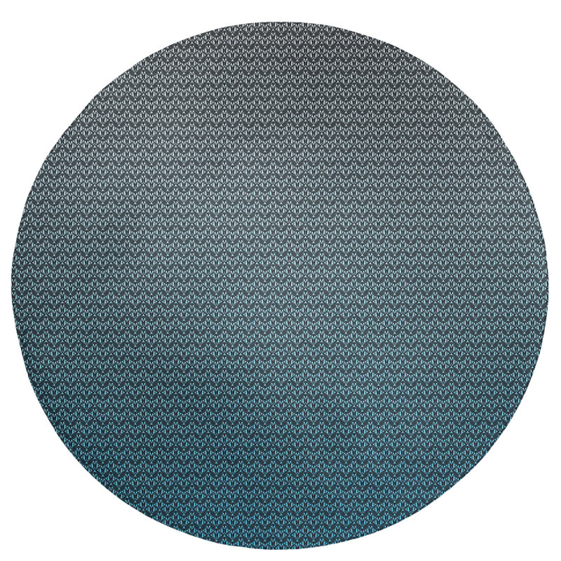 Chenille Indoor Rug, Round 5'
