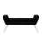 Turner 45" Black And Clear Upholstered Velvet Bench-899646330
