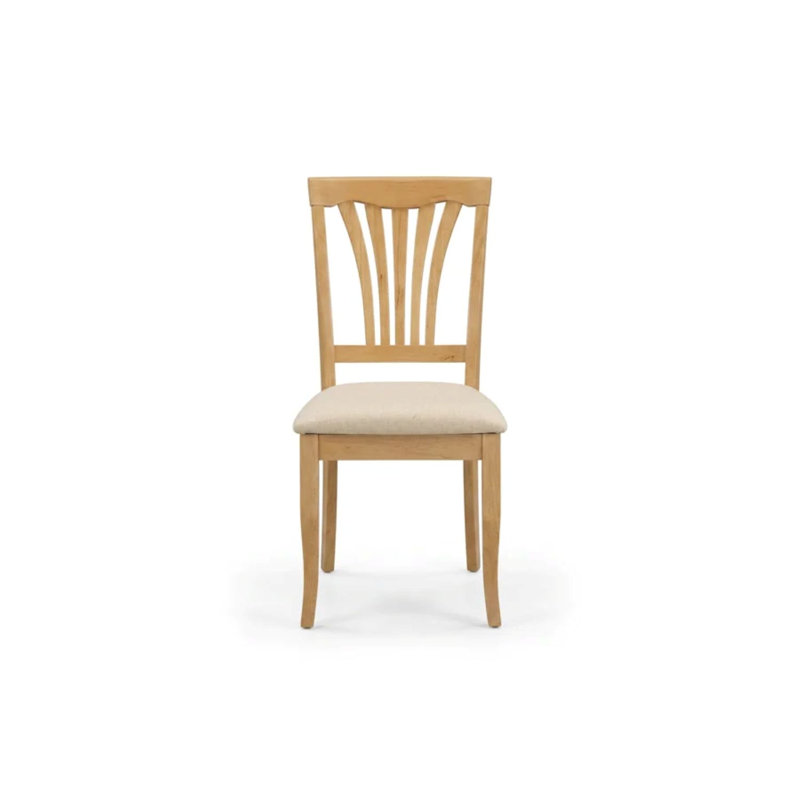 Ensemble de salle à manger 5 pièces en chêne massif et lin : table à abattants, chaises à dossier à lattes
