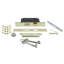 Crystal Parlor Interior Mortise Door Lever with Egg & Dart Long Plate-1306476476
