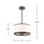 Paynter - Luminaire suspendu - Finition noire - Abat-jour en tissu blanc coquille d'œuf doux-1495381055-1495381048