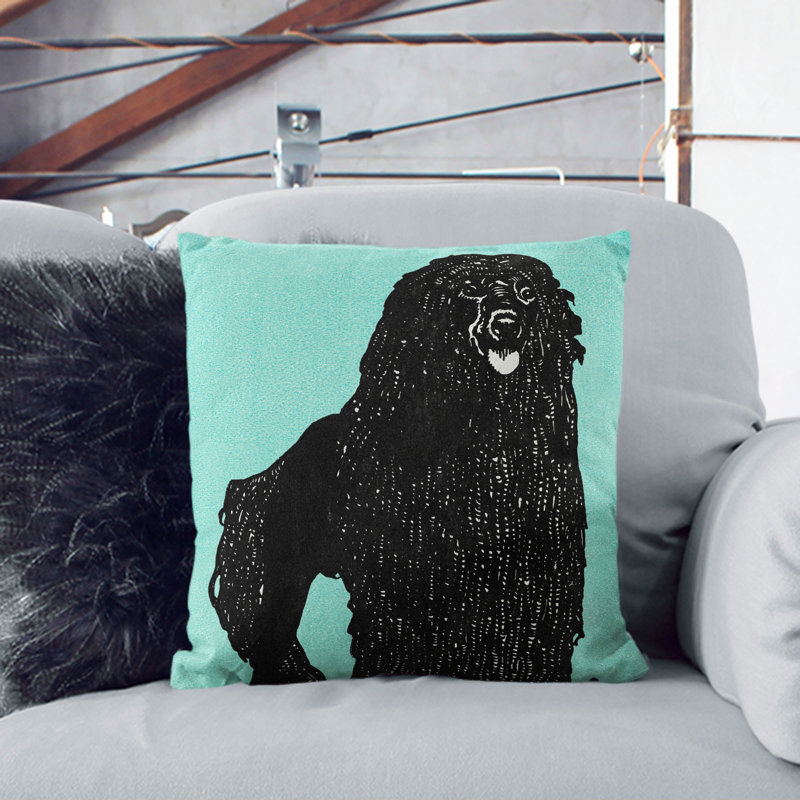 Poodle Scatter Cushion, 40cm H x 40cm W x 15cm D