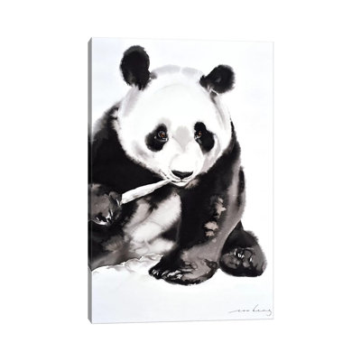 Panda Munch II by Soo Beng Lim - Wrapped Canvas Painting