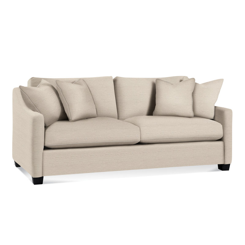Oliver Sofa, Blue Buffalo Check; 0120-61, Black 