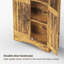 Bibliothèque standard H 70,8 po x l 23,6 po avec 3 tiroirs, portes d'armoire et tablettes ouvertes -1514408514