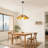 1 - Light Farmhouse Boho Wooden Chandelier