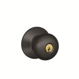 Plymouth Knob Single Cylinder Keyed Entry Storeroom Lock