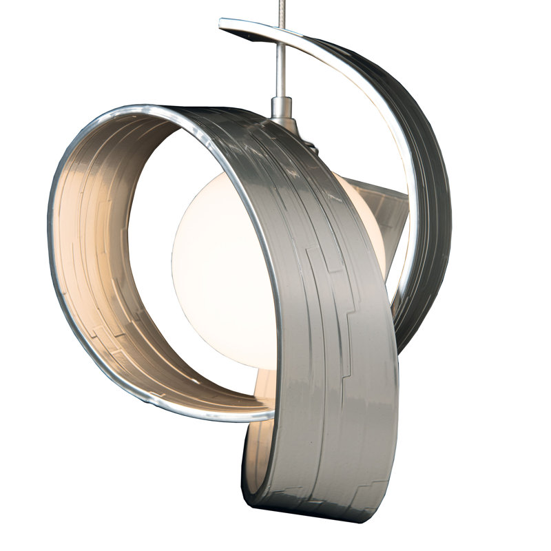Riza 1 - Light Unique Geometric Pendant, Sterling